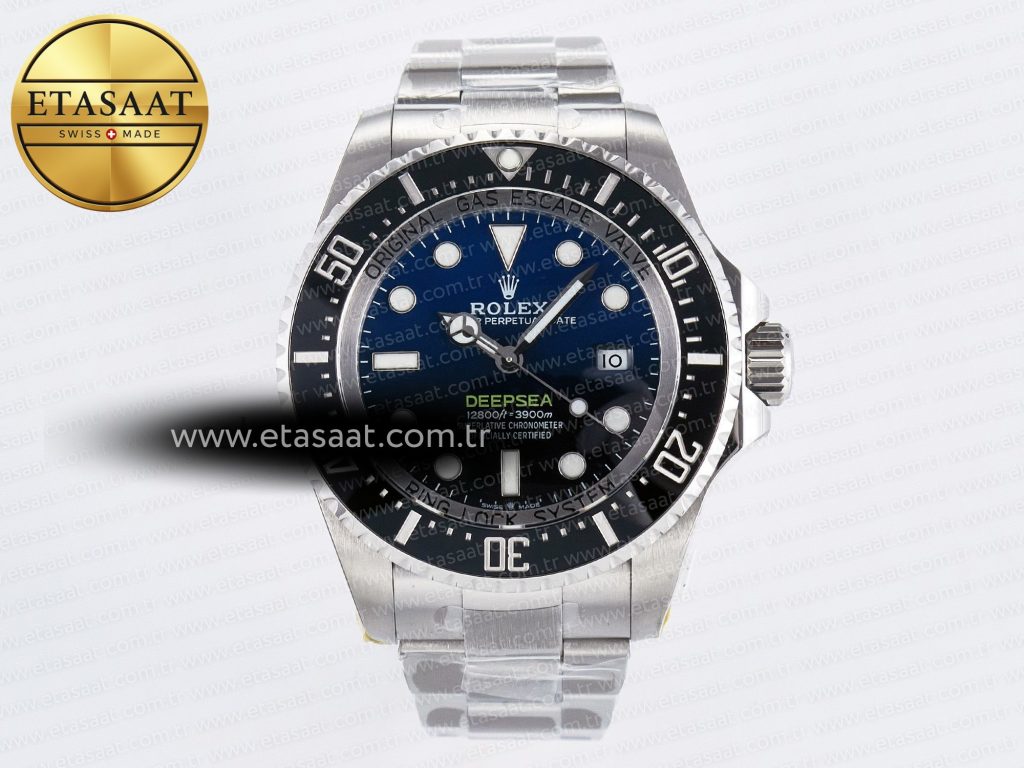 Rolex Deep Sea-Dweller 126660 Mavi VR3235 Eta Saat - Görsel 3 - 1:1 Süper Klon Saat