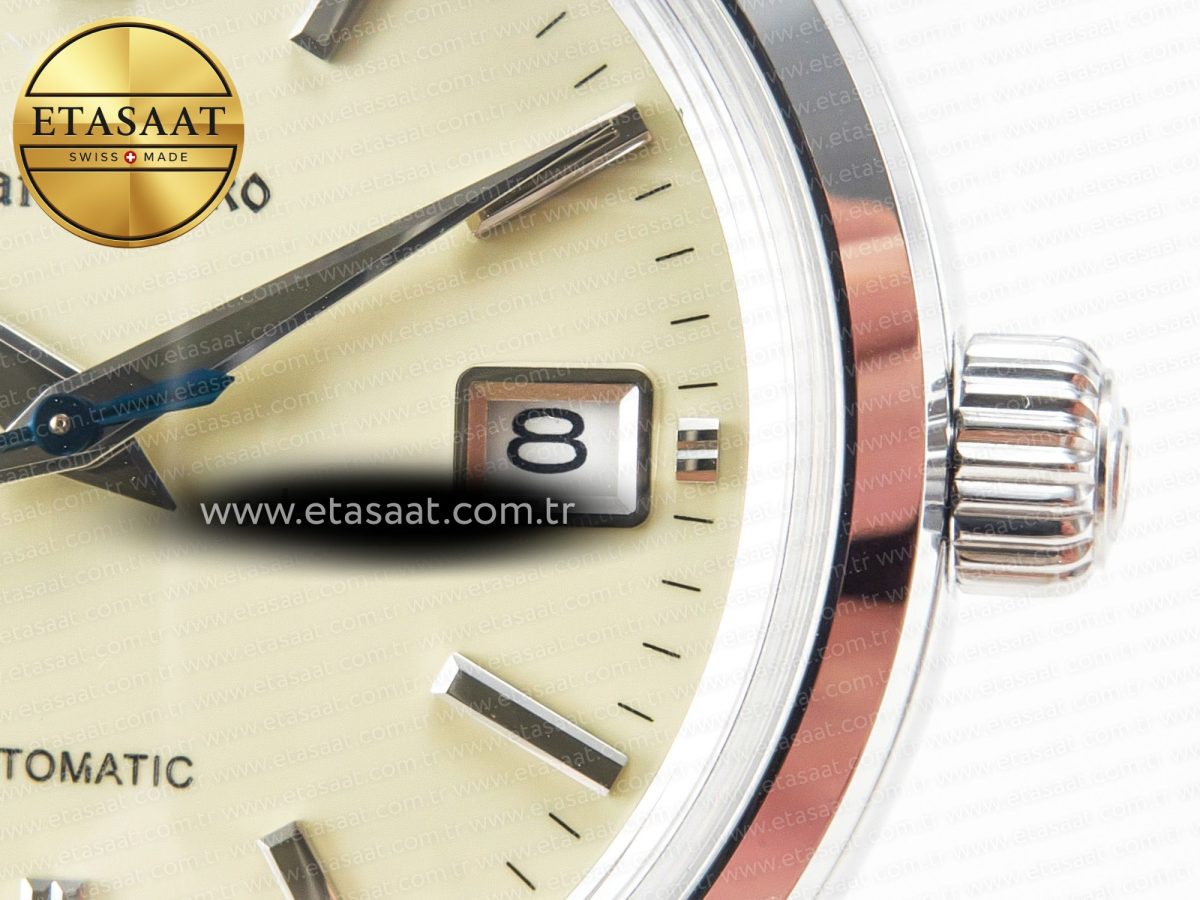 Grand Seiko Elegance SBGR261 SS GSF 1:1 Best Edition Cream Dial on Brown Leather Strap NH34 - Görsel 12