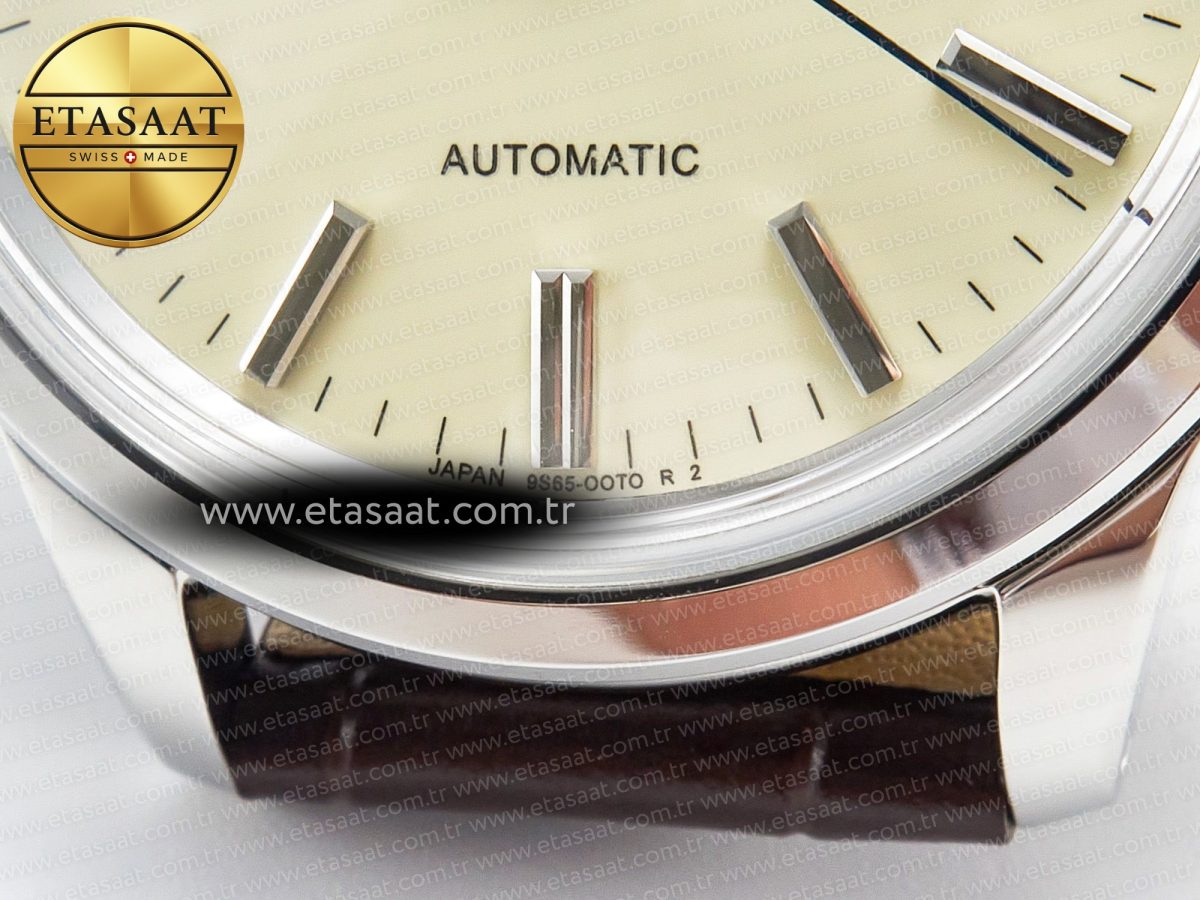 Grand Seiko Elegance SBGR261 SS GSF 1:1 Best Edition Cream Dial on Brown Leather Strap NH34 - Görsel 13