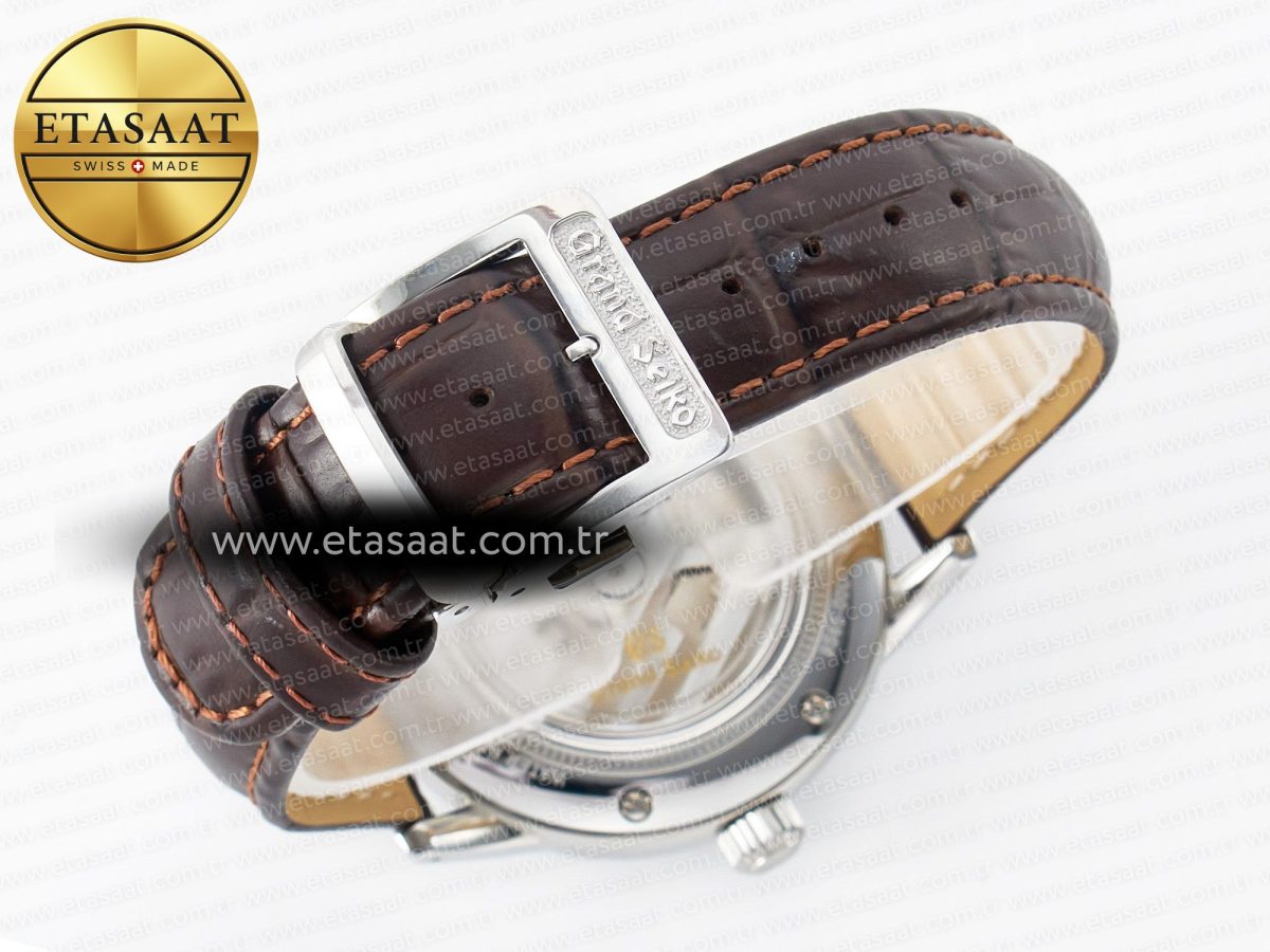 Grand Seiko Elegance SBGR261 SS GSF 1:1 Best Edition Cream Dial on Brown Leather Strap NH34 - Görsel 16