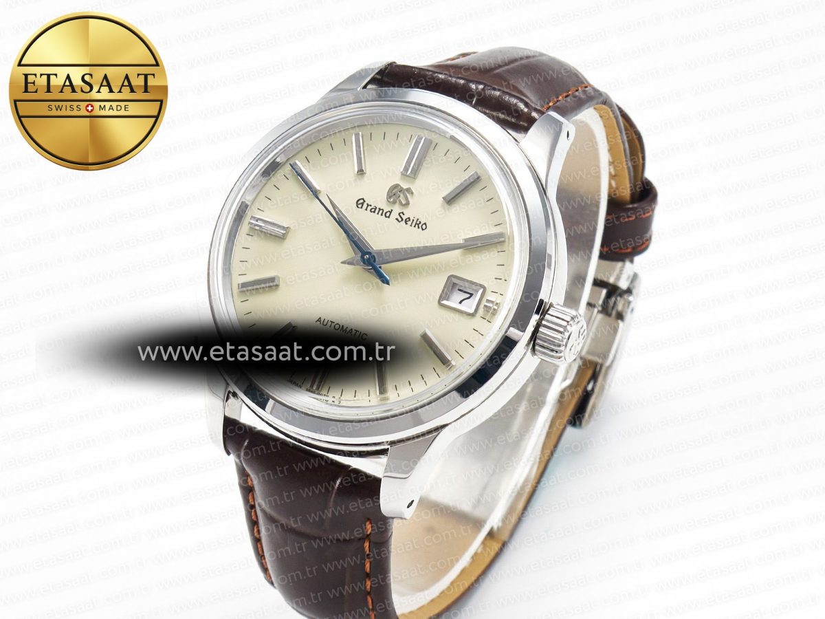 Grand Seiko Elegance SBGR261 SS GSF 1:1 Best Edition Cream Dial on Brown Leather Strap NH34 - Görsel 2
