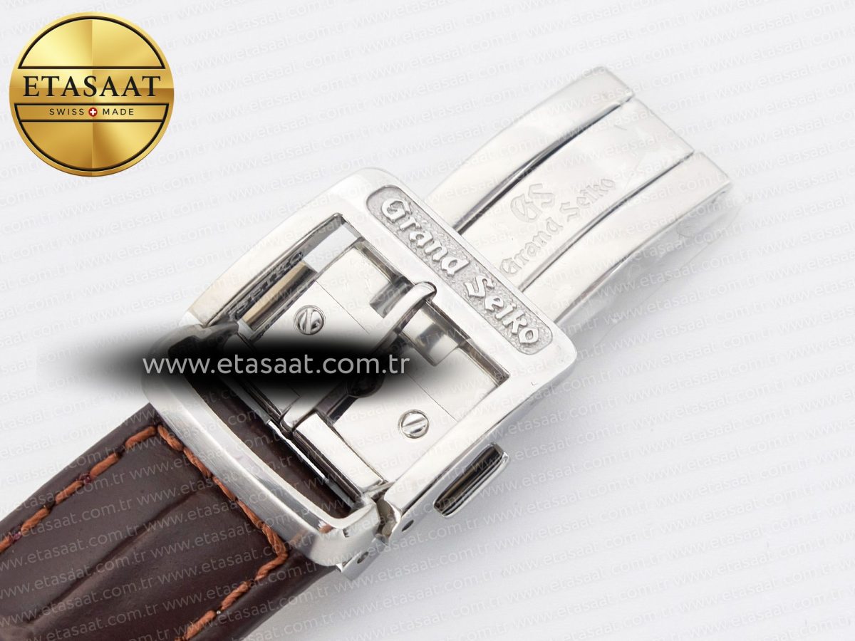 Grand Seiko Elegance SBGR261 SS GSF 1:1 Best Edition Cream Dial on Brown Leather Strap NH34 - Görsel 24
