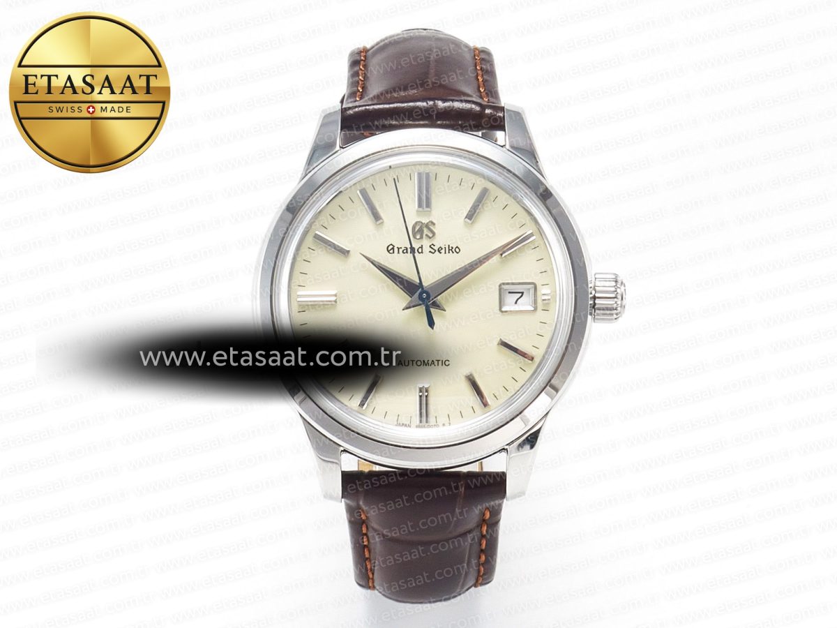 Grand Seiko Elegance SBGR261 SS GSF 1:1 Best Edition Cream Dial on Brown Leather Strap NH34 - Görsel 3
