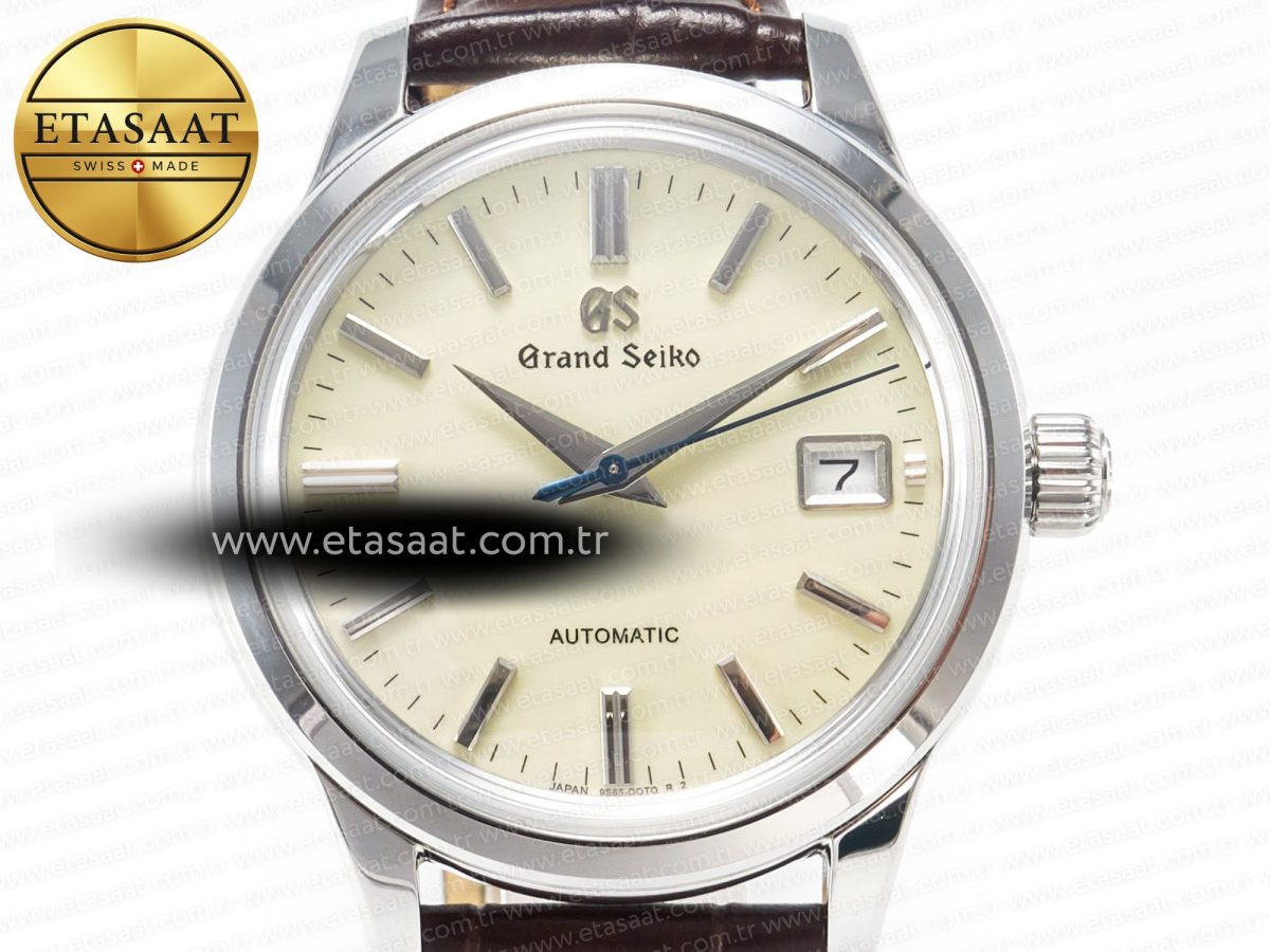 Grand Seiko Elegance SBGR261 SS GSF 1:1 Best Edition Cream Dial on Brown Leather Strap NH34 - Görsel 4