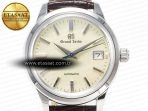 Grand Seiko Elegance SBGR261 SS GSF 1:1 Best Edition Cream Dial on Brown Leather Strap NH34 - Görsel 4