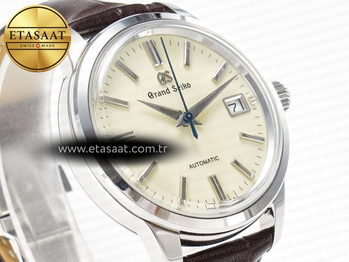 Grand Seiko Elegance SBGR261 SS GSF 1:1 Best Edition Cream Dial on Brown Leather Strap NH34 - Görsel 5