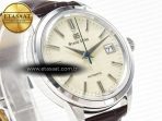 Grand Seiko Elegance SBGR261 SS GSF 1:1 Best Edition Cream Dial on Brown Leather Strap NH34 - Görsel 5