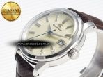 Grand Seiko Elegance SBGR261 SS GSF 1:1 Best Edition Cream Dial on Brown Leather Strap NH34 - Görsel 6