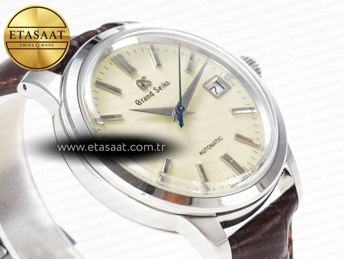 Grand Seiko Elegance SBGR261 SS GSF 1:1 Best Edition Cream Dial on Brown Leather Strap NH34 - Görsel 7