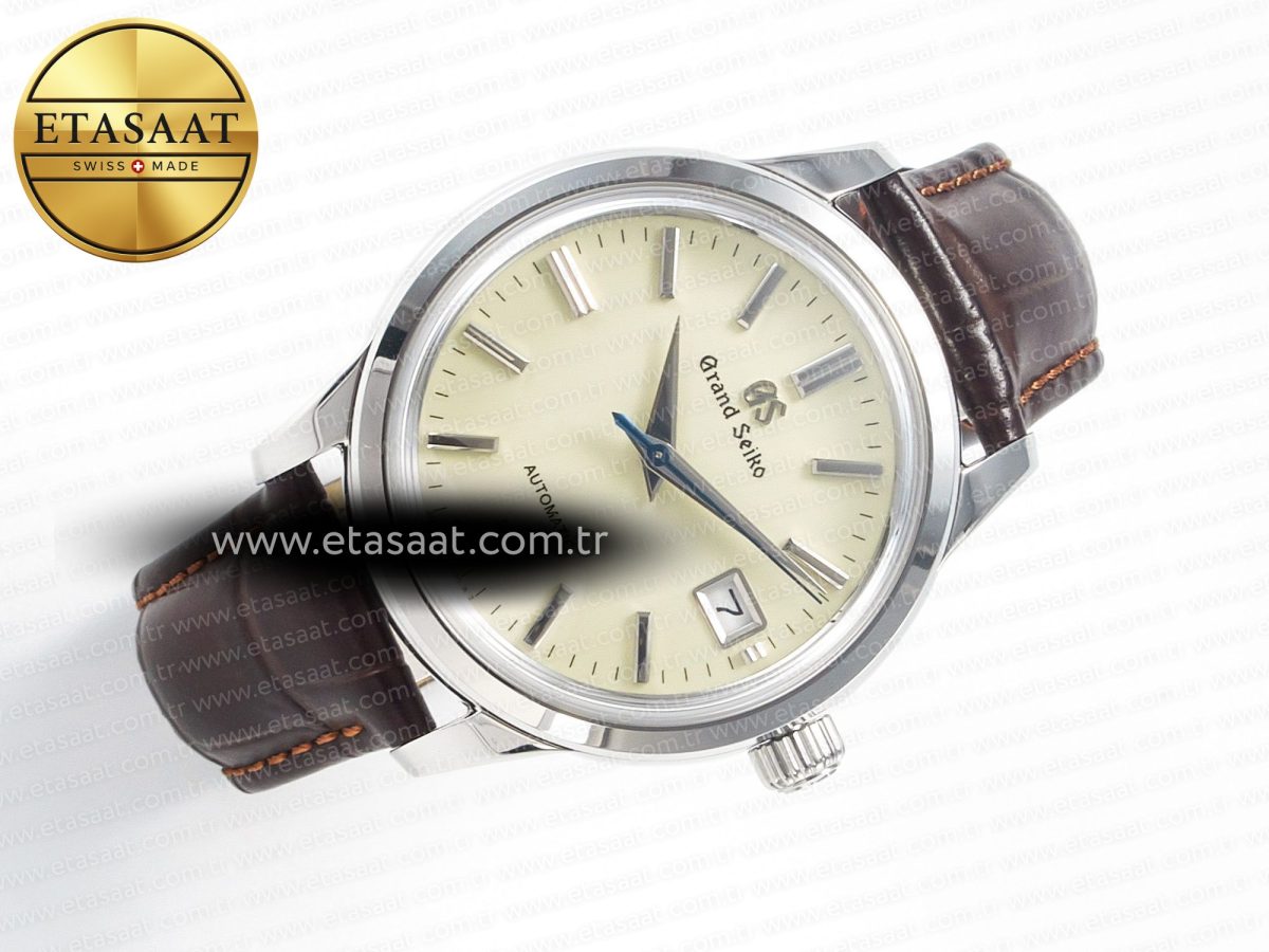 Grand Seiko Elegance SBGR261 SS GSF 1:1 Best Edition Cream Dial on Brown Leather Strap NH34 - Görsel 8