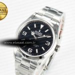 Rolex Explorer 36 904L Steel KRF 1:1 Best Edition Black Dial on SS Bracelet A2824 V2