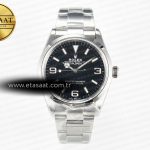 Rolex Explorer 36 KRF Siyah Kadran Bilezik A2824 V2 Eta Saat - Görsel 3 - 1:1 Süper Klon Saat
