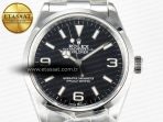Rolex Explorer 36 904L Steel KRF 1:1 Best Edition Black Dial on SS Bracelet A2824 V2 - Görsel 4