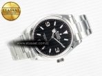 Rolex Explorer 36 904L Steel KRF 1:1 Best Edition Black Dial on SS Bracelet A2824 V2 - Görsel 8