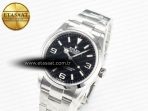 Rolex Explorer 36 904L Steel KRF 1:1 Best Edition Black Dial on SS Bracelet PT5000 V2