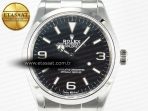 Rolex Explorer 36 904L Steel KRF 1:1 Best Edition Black Dial on SS Bracelet PT5000 V2 - Görsel 4