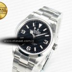 Rolex Explorer 36 904L Steel KRF 1:1 Best Edition Black Dial on SS Bracelet SW200 V2