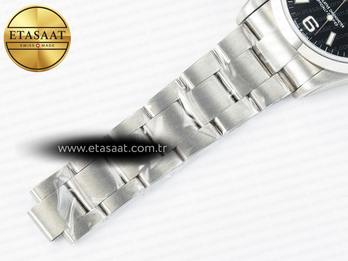 Rolex Explorer 36 904L Steel KRF 1:1 Best Edition Black Dial on SS Bracelet SW200 V2 - Görsel 24