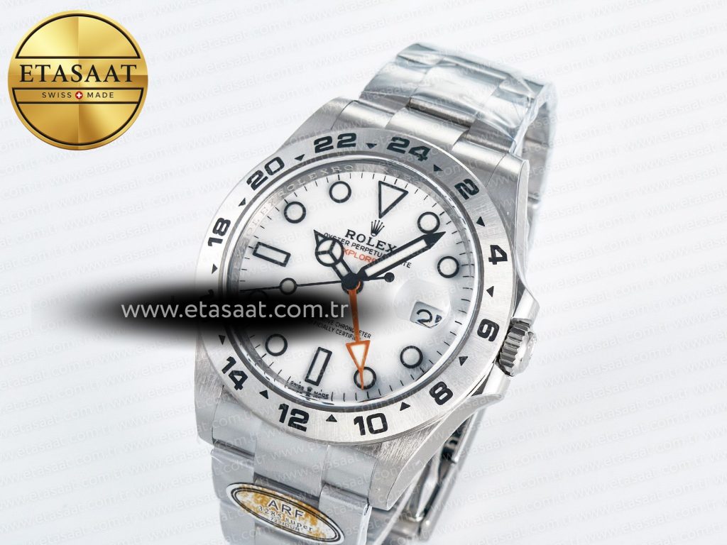 explorer ii 42mm 226570 904l ss arf 11 best edition white dial on bracelet sh32851