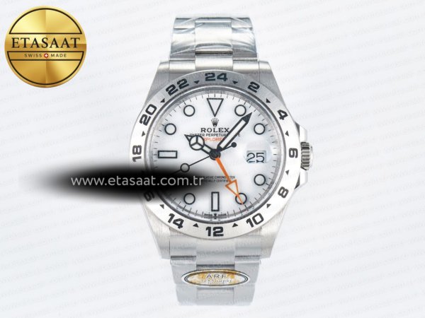 Rolex Explorer II 42mm 226570 ARF Beyaz Kadran SH3285 Eta Saat - 1:1 Süper Klon Replika Saat