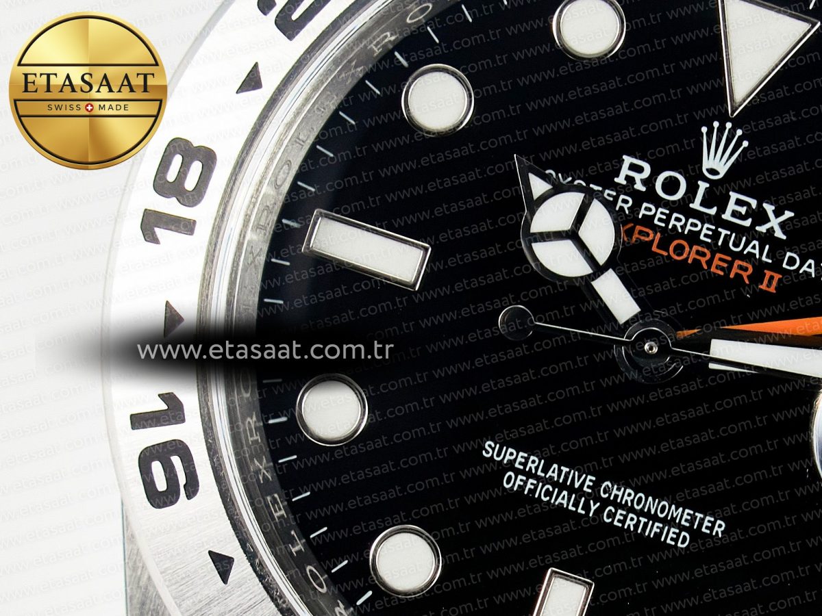 Rolex Explorer II 42mm 226570 904L SS Clean 1:1 Best Edition Black Dial on Bracelet DD3285 CHS - Görsel 10