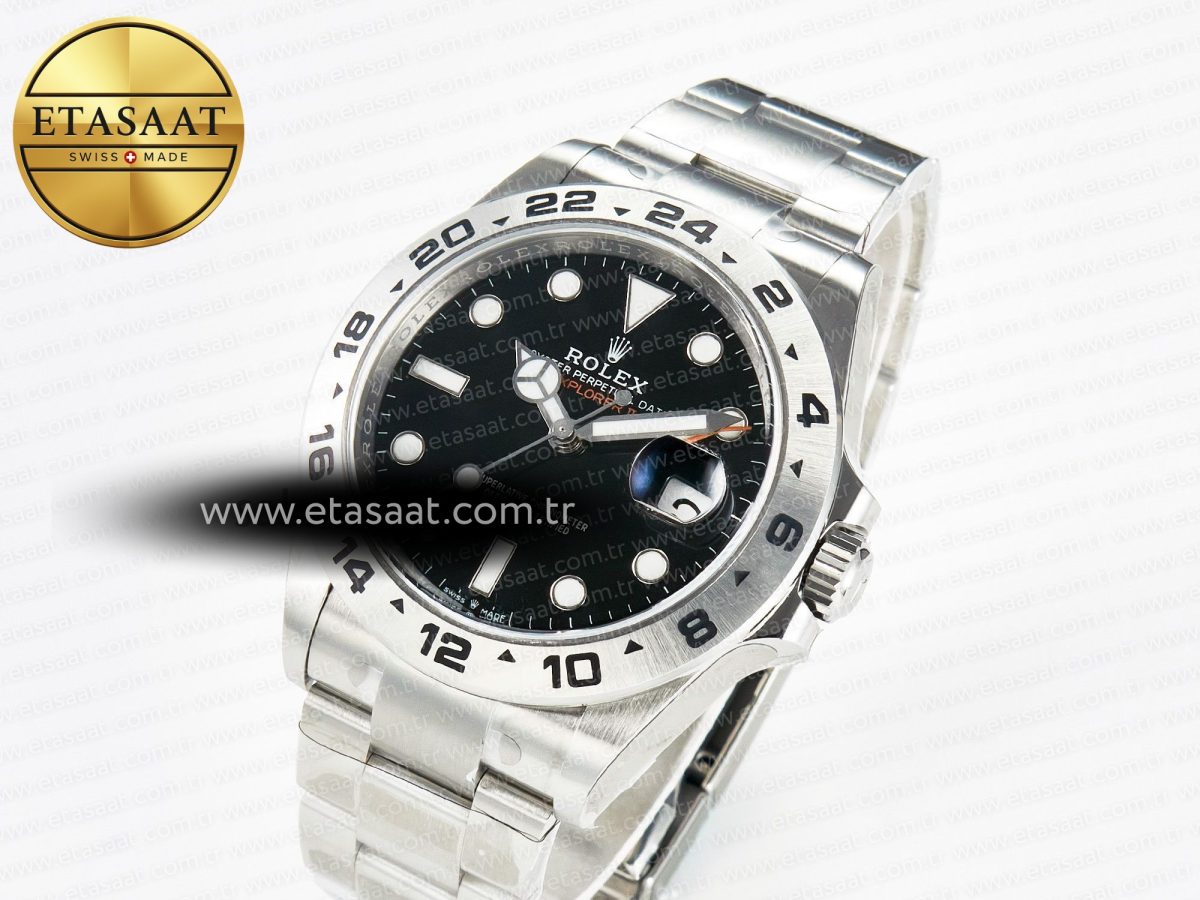 Rolex Explorer II 42mm 226570 904L SS Clean 1:1 Best Edition Black Dial on Bracelet DD3285 CHS - Görsel 2