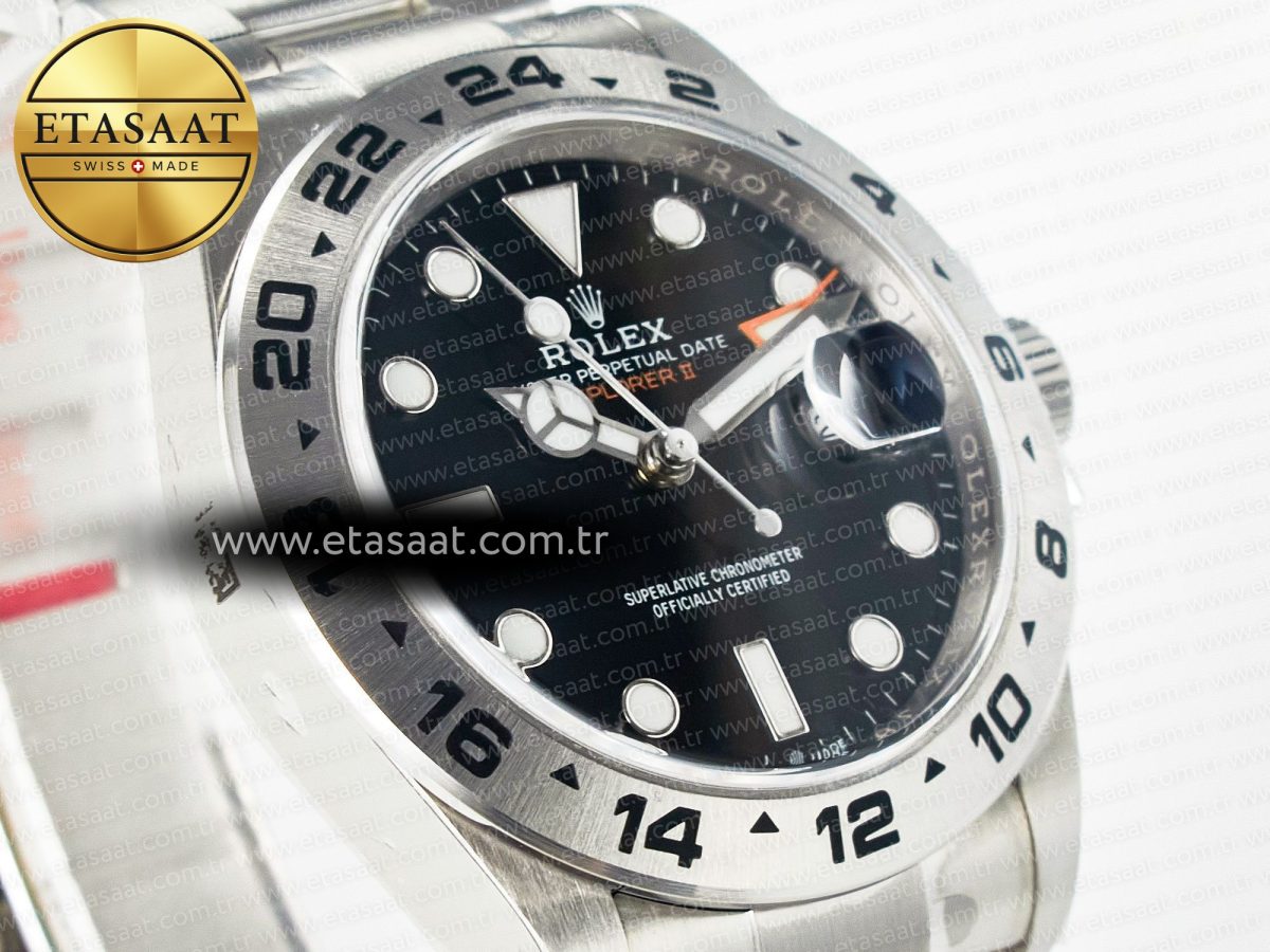 Rolex Explorer II 42mm 226570 904L SS Clean 1:1 Best Edition Black Dial on Bracelet DD3285 CHS - Görsel 5