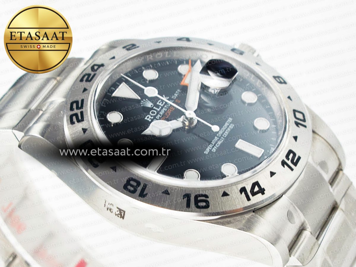 Rolex Explorer II 42mm 226570 904L SS Clean 1:1 Best Edition Black Dial on Bracelet DD3285 CHS - Görsel 7