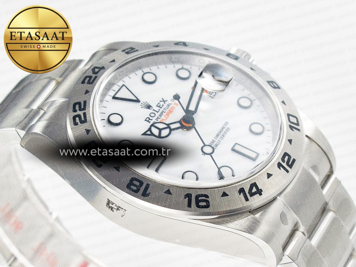 Rolex Explorer II 42mm 226570 904L SS Clean 1:1 Best Edition White Dial on Bracelet DD3285 CHS - Görsel 7