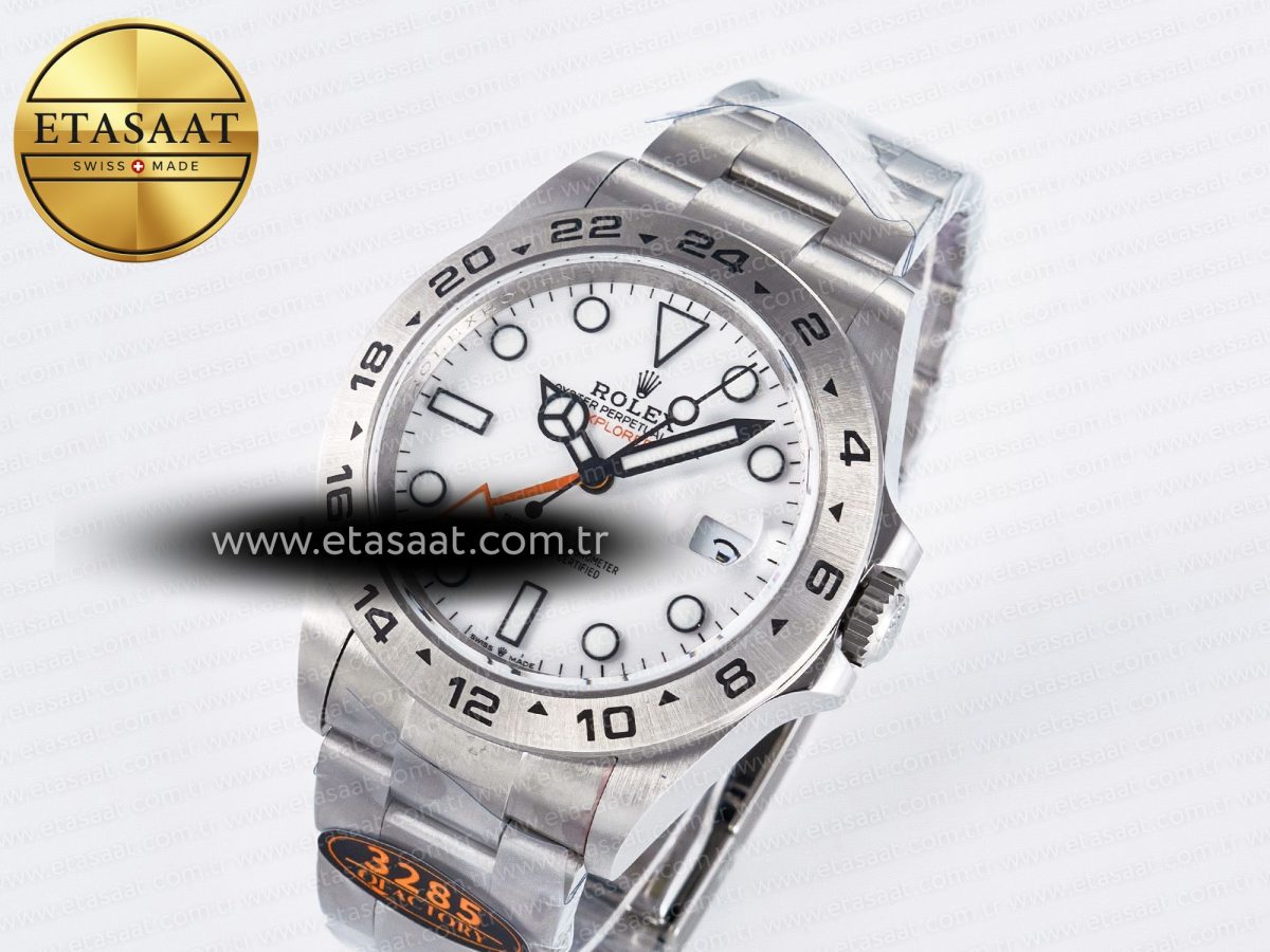 Rolex Explorer II 42mm 226570 904L White Dial on Bracelet SH3285-2 - Görsel 2