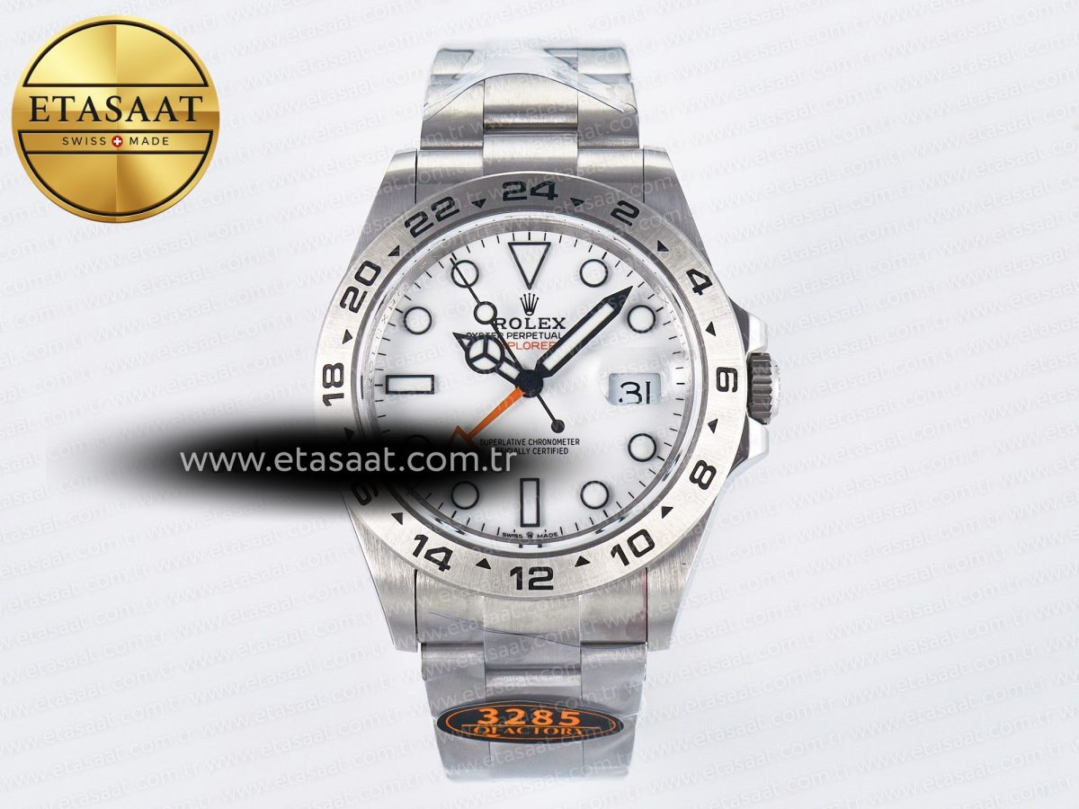 Rolex Explorer II 42mm 226570 904L White Dial on Bracelet SH3285-2 - Görsel 3