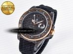 Rolex GMT Carbon DIWF Best Edition Black Carbon Dial Markers on Black Nylon Strap SA3186