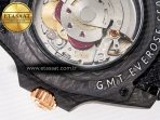 Rolex GMT Carbon DIWF Best Edition Black Carbon Dial Markers on Black Nylon Strap SA3186 - Görsel 20