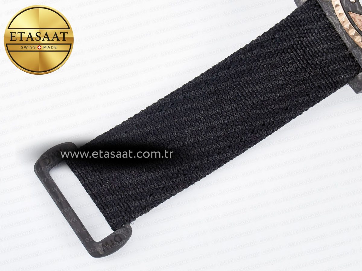 Rolex GMT Carbon DIWF Best Edition Black Carbon Dial Markers on Black Nylon Strap SA3186 - Görsel 23