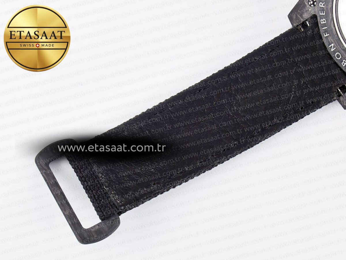 Rolex GMT Carbon DIWF Best Edition Black Carbon Dial Markers on Black Nylon Strap SA3186 - Görsel 25