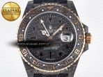 Rolex GMT Carbon DIWF Best Edition Black Carbon Dial Markers on Black Nylon Strap SA3186 - Görsel 4