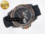 Rolex GMT Carbon DIWF Best Edition Black Carbon Dial Markers on Black Nylon Strap SA3186 - Görsel 8