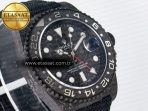 Rolex GMT Carbon DIWF Best Edition Black Carbon Dial SS Markers on Black Nylon Strap SA3285 - Görsel 5