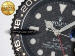 Rolex GMT Carbon Best Edition Black Carbon Dial Markers on White Nylon Strap SA3285 - Görsel 10