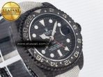 Rolex GMT Carbon Best Edition Black Carbon Dial Markers on White Nylon Strap SA3285 - Görsel 5