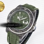 Rolex GMT Carbon DIWF Best Edition Green Arabic Dial on Green Nylon Strap SA3186
