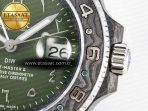 Rolex GMT Carbon DIWF Best Edition Green Arabic Dial on Green Nylon Strap SA3186 - Görsel 12