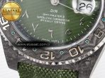 Rolex GMT Carbon DIWF Best Edition Green Arabic Dial on Green Nylon Strap SA3186 - Görsel 13