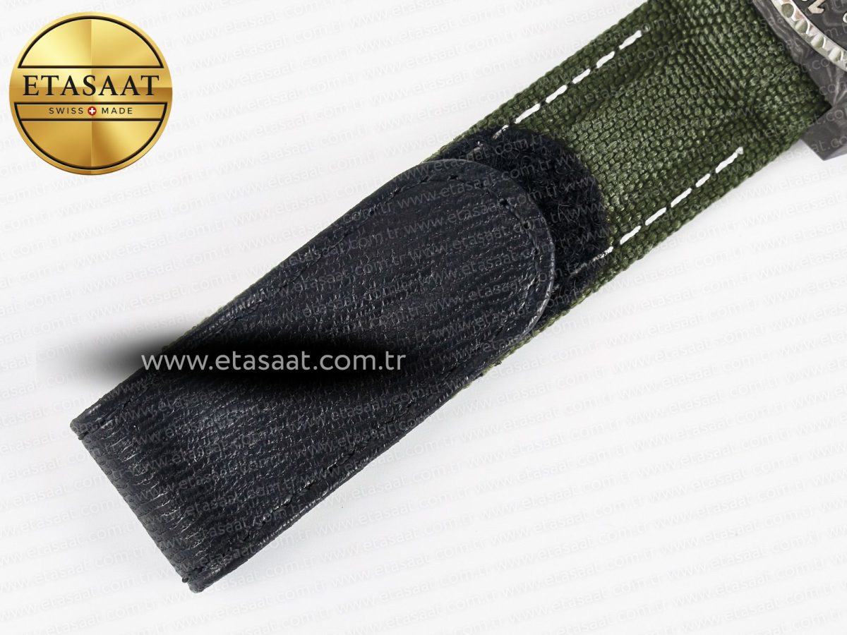 Rolex GMT Carbon DIWF Best Edition Green Arabic Dial on Green Nylon Strap SA3186 - Görsel 22