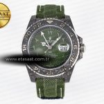 Rolex GMT Karbon DIWF Yeşil Arap Kadran Kumaş SA3186 Eta Saat - Görsel 3 - 1:1 Süper Klon Saat