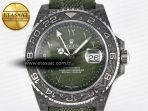 Rolex GMT Carbon DIWF Best Edition Green Arabic Dial on Green Nylon Strap SA3186 - Görsel 4