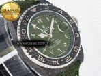 Rolex GMT Carbon DIWF Best Edition Green Arabic Dial on Green Nylon Strap SA3186 - Görsel 5