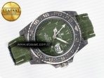 Rolex GMT Carbon DIWF Best Edition Green Arabic Dial on Green Nylon Strap SA3186 - Görsel 8