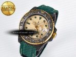 Rolex GMT Carbon DIWF Best Edition Yellow Dial on Green Nylon Strap SA3285