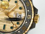 Rolex GMT Carbon DIWF Best Edition Yellow Dial on Green Nylon Strap SA3285 - Görsel 12